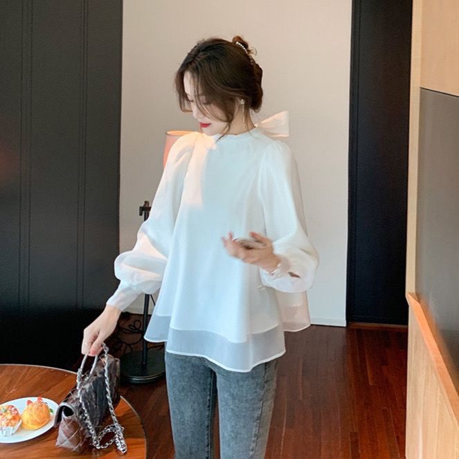 Shiffon spring long-sleeve