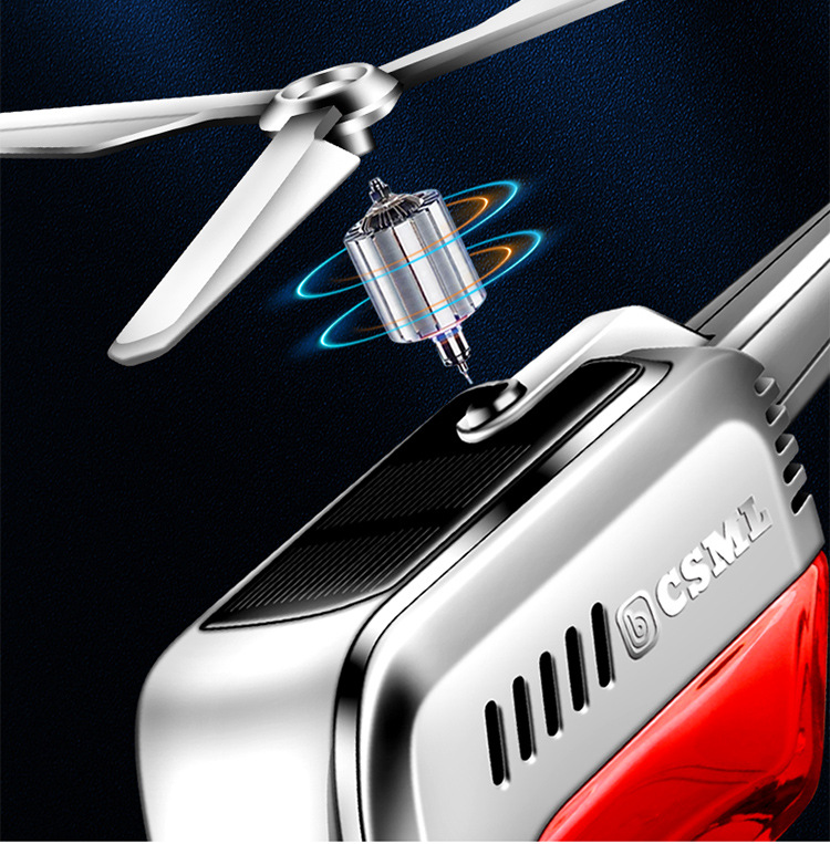 Car perfume car aromatherapy car odor removal lasting fragrance light fragrance solar helicopter decoration