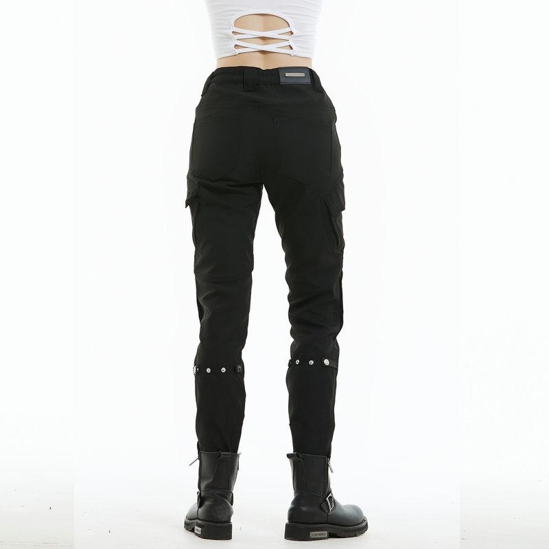 Motocicleta invierno anti-caída ciclismo pantalones impermeable forrado de lana gruesa a prueba de viento cintura alta motocicleta anti-caída pantalones de silicona equipo de protección