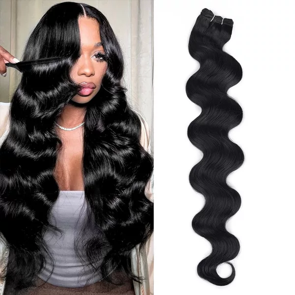 Imported High-Temperature Synthetic Hair Bundles, Long Straight Synthetic Hair Extensions