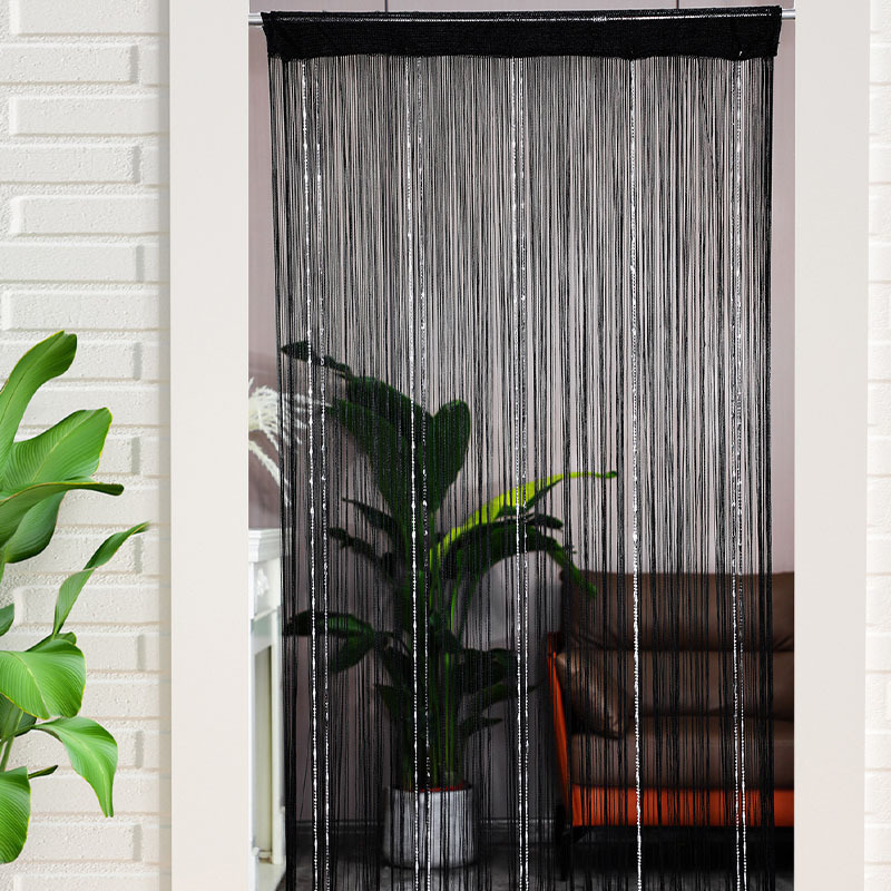 Cross-border strip bead curtain bedroom kitchen wedding decoration door curtain factory wholesale living room partition tassel curtain