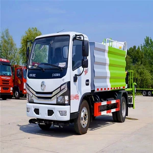 Dongfeng Dolic mavi markalı 5-7 tonluq şəhər yaşıllaşdırma, yol suvarma maşını.
