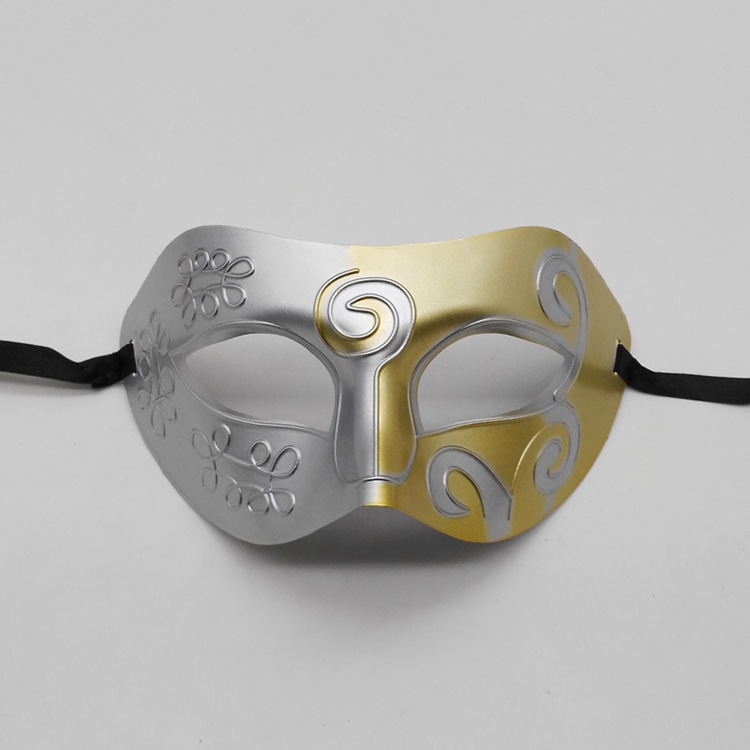 Máscaras de baile de máscaras de príncipe romano máscaras de princesa esculpida máscara de mitad de cara bar nightclub misteriosa máscara de ojos