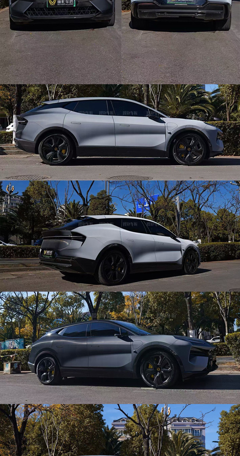 Source Factory Wholesale Imported Base Material Tpu Solar Eclipse White-To-Black Car Film Ppf Full Roll Car Color Change Film
