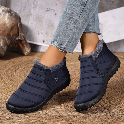 Women's 2025 Winter Fleece Lined Thick Snowproof Slip-on Boots Women's Boots Warm Snow Boots Batch
