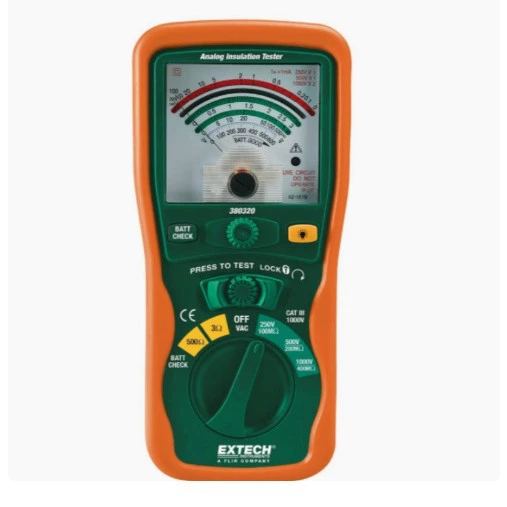 Extech 380320 Аналоговый тестер изоляции Тестер сопротивления