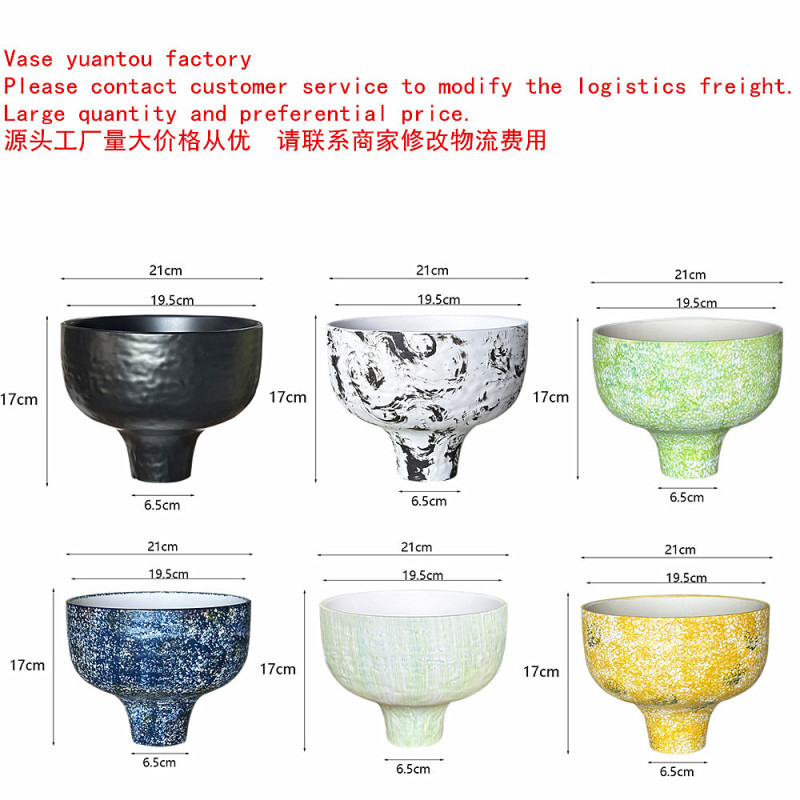 Jiadali Flower Pot Factory Antique Old Ceramic Flower Pots Flower Vases Flower Inserts Plant Containers Phalaenopsis Potted Plants
