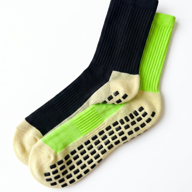 Calcetines de Fútbol Acolchados para Adultos de Poliéster, Antideslizantes y Absorción de Sudor para Entrenamiento