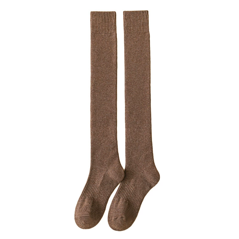Demi-season warm knee socks, keep warm knee pads, long high boots, increased thickness