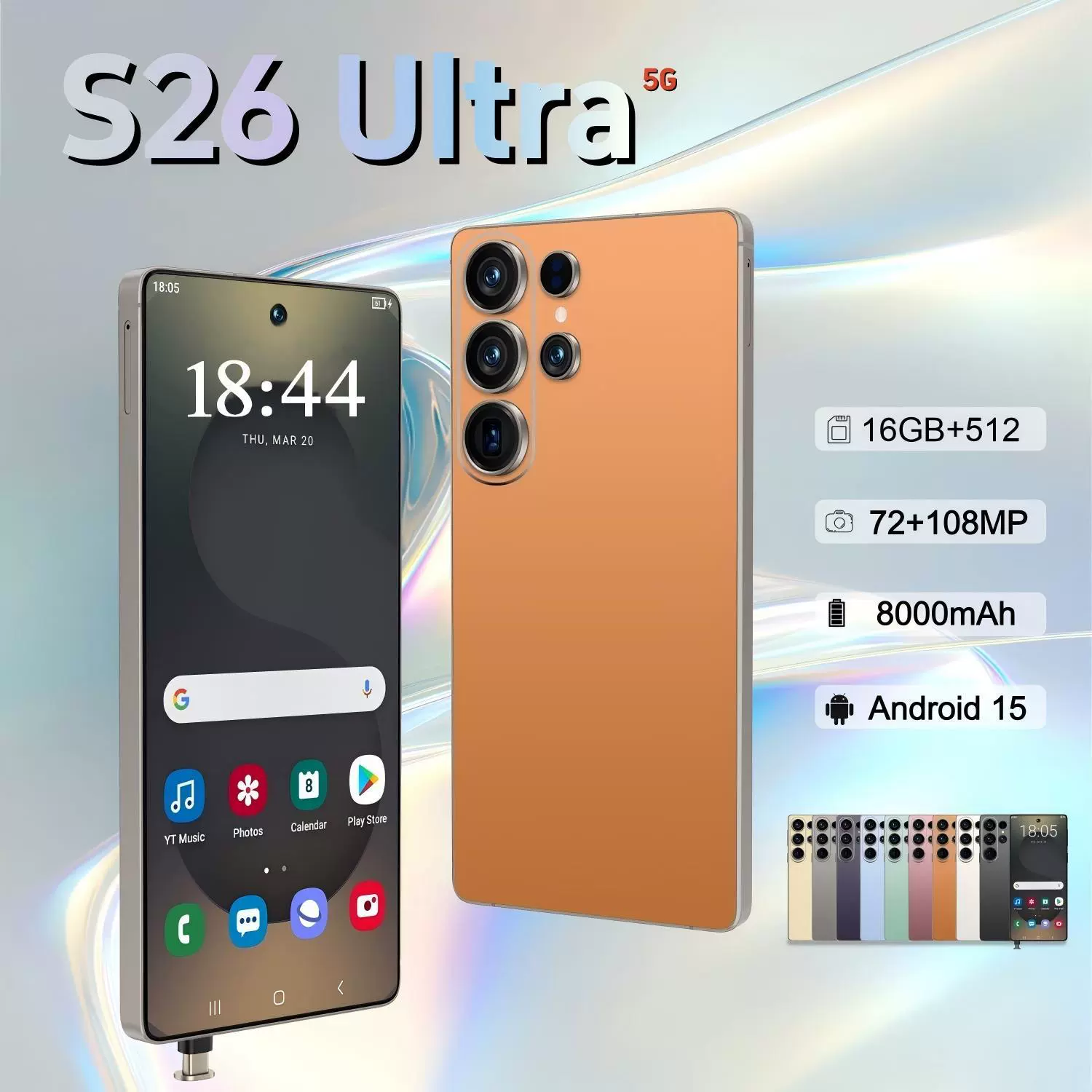 (Переходная торговля), смартфон, S26, мобильный телефон, Android, 5G, (Новый и не вскрывался), 6.9 дюйма