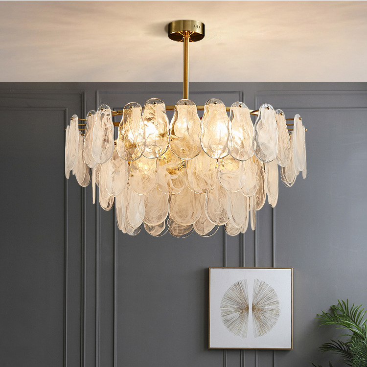 Light extravagance Postmodern Glass a chandelier atmosphere Luxurious a living room bedroom Study Simplicity originality designer Restaurant lamps and lanterns