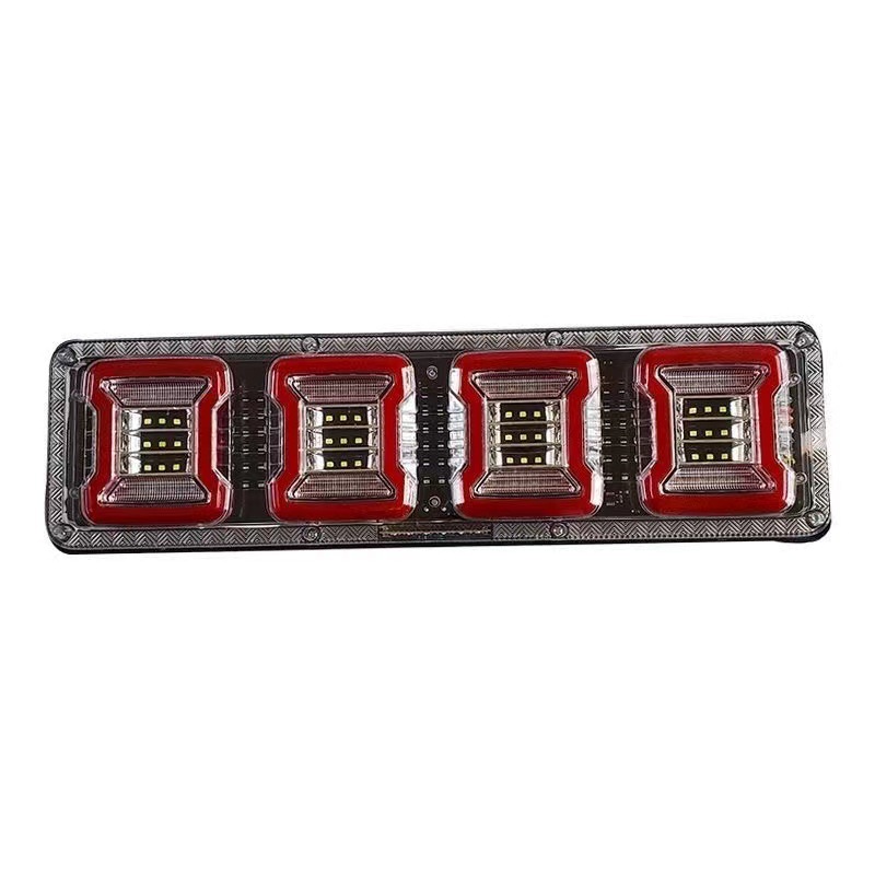 Led Rear Tail Light Assembly for Light Trucks, Sequential Turn Signal, High-Brightness Turn Signal, Reverse Light, Brake Light, Anti-Rear Collision
