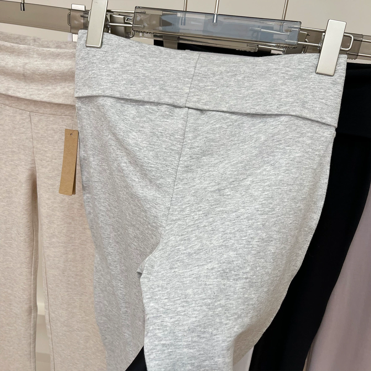 Туника в одном стиле Skims Cotton Jersey 여성 высокий пояс casual брюки slim hot girl folded waist bootcut pants