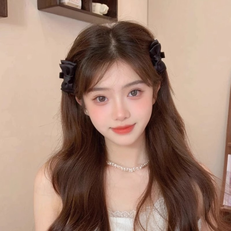 Oreja de elfo, clip de agarre de cabeza de princesa, trompeta femenina, horquilla de lazo de sentido avanzado, que muestra la cara, clip de flequillo pequeño, horquilla, tocado