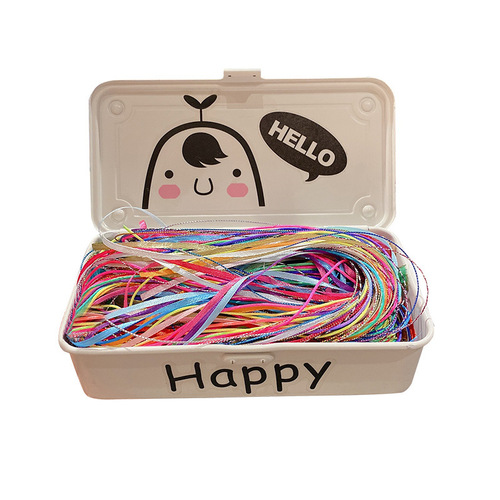 Children's braided hair color rope hair accessories girl's dirty braids hip-hop headband tie hair streamers ribbon girls braid headwear
