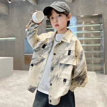 男童外套春秋款2024新款韩版中大儿童洋气夹克长袖薄款春装上衣潮