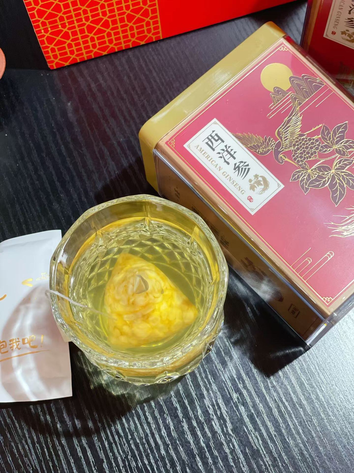 American Ginseng Teabag Triangle Pack Jilin Ginseng Wellness Tea Gift Box key features