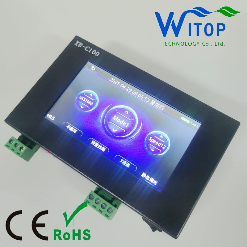 XB-C100 кодер DMX512 Владение, код Writing, код тестовой программы, сенсорный экран, яркость регулируется