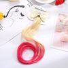Children's wig, hair accessory, curly hairpins with bow, suitable for import, for performances