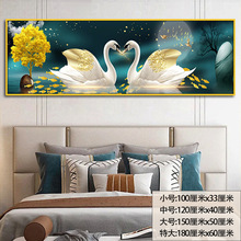 卧室装饰画床头自粘画现代沙发主卧客厅宾馆翻新贴画背景墙壁纸画