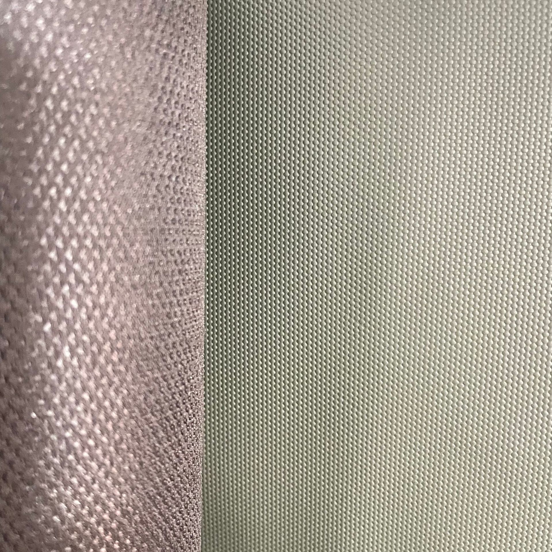 We are selling multi-color PVC leather waterproof imitation 600D fabric-textured leather film leather backpacks and car seat cushions in stock pic 7