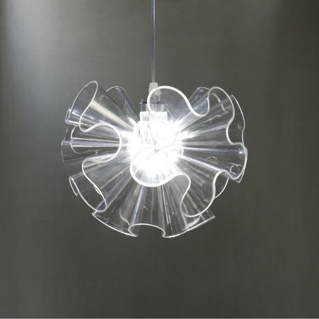 Accesorios de bodas hortenida luminosa lámpara acrílica transparente lámpara de bodas hotel centro comercial luces decorativas de Navidad