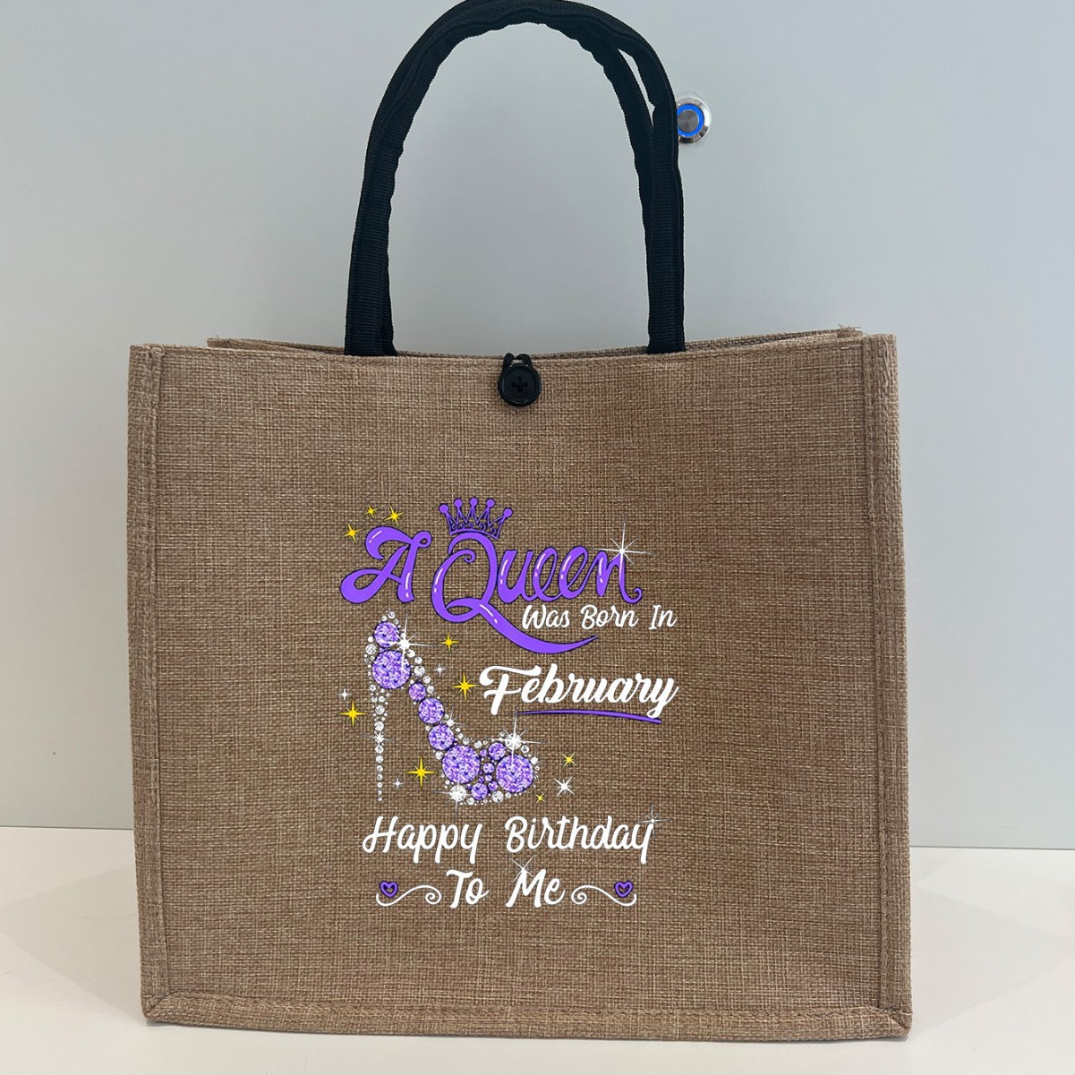 批发麻布女士手提袋可印logo化妆品购物袋情人节礼品袋学生补习袋