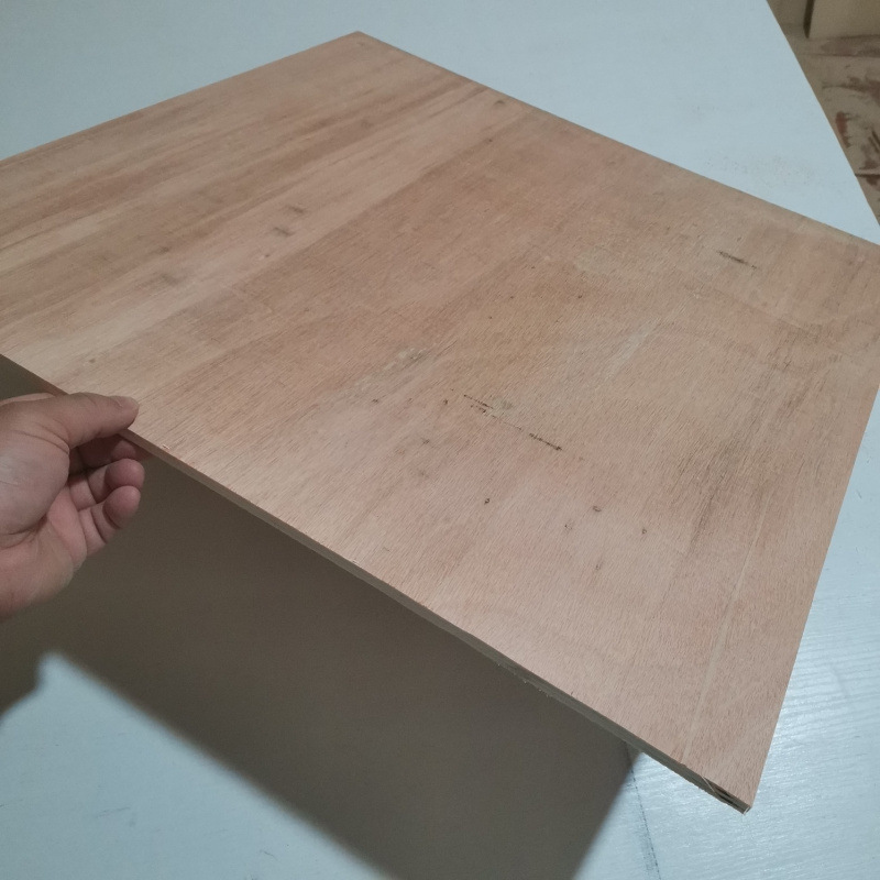 Fábrica de madera de madera de madera contrachapada armario placa posterior multicapa cajón piso de pintura de polvo de alquileno pegado