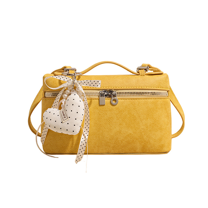 Nicho coreano de la caja de almuerzo portátil bolso pequeño para mujeres 2026 nueva textura de alta calidad de moda versátil bolso de hombro