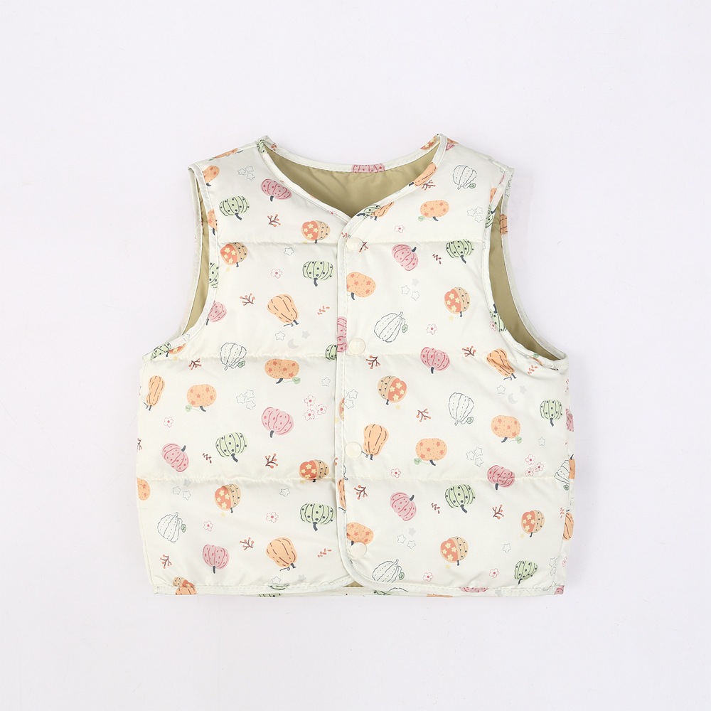 Otoño y invierno nuevos colores para niños y niñas chaleco de pluma para niños caliente para hombros para niños y niños