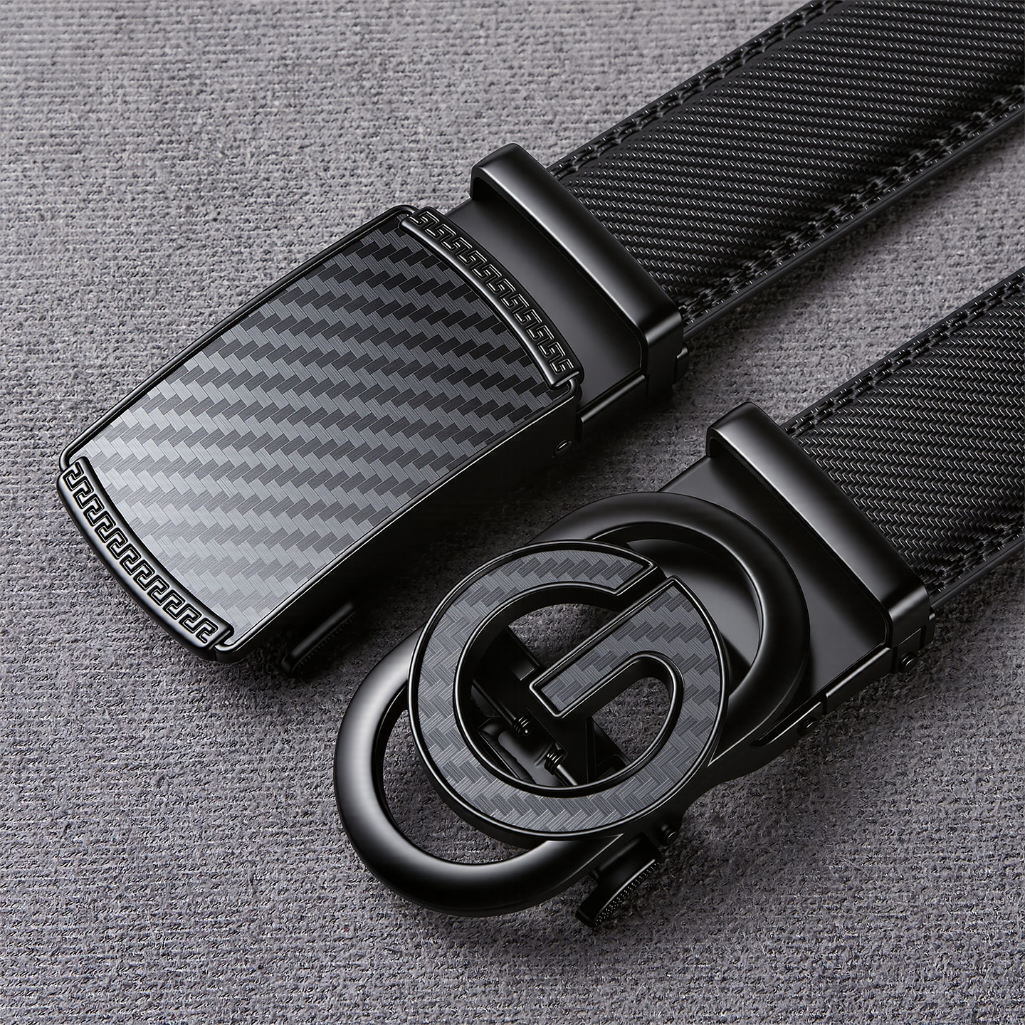 Amazon Cross-border Men's Leather Belt Genuine Leather Automatic Buckle Youth Business Factory Wholesale Belt