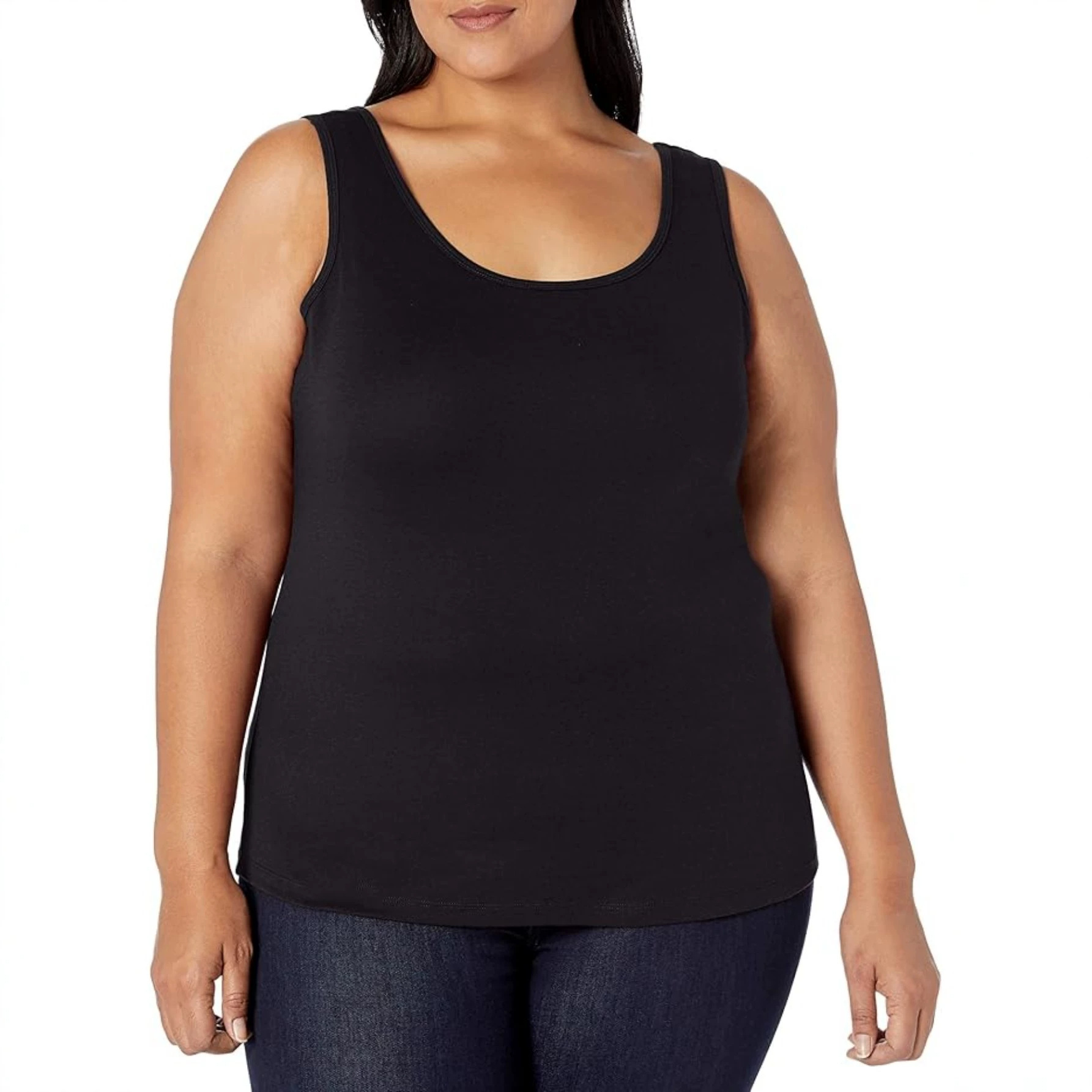 Plus Size European and American Style Tank Top for Women, Summer Outerwear, Dopamine-Boosting Casual Sports Sleeveless Home Tank Top