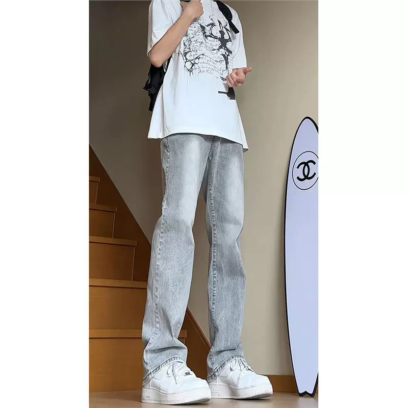 Осенние джинсы, брюки, SlimFit, свободный прямой покрой, американский стиль