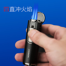 百诚九歌1号四直冲打火机创意红火防风大火力点雪茄多功能点烟器