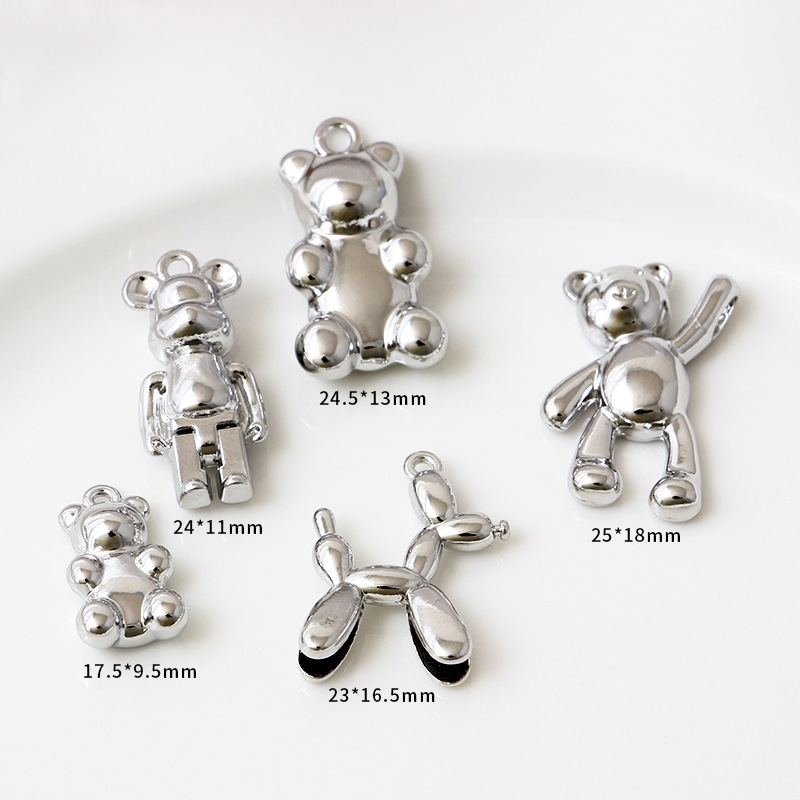 機能甘いクールなギャル愛のトロイの木馬ベアー合金ペンダントdiy手作りイヤリングアクセサリーネックレスアクセサリー材料|undefined