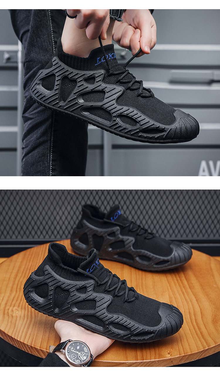 Scarpe sportive da uomo Scarpe da ginnastica Scarpe da ginnastica Tessuto sintetico Antiscivolo Calzature facili da pulire_voghion.com