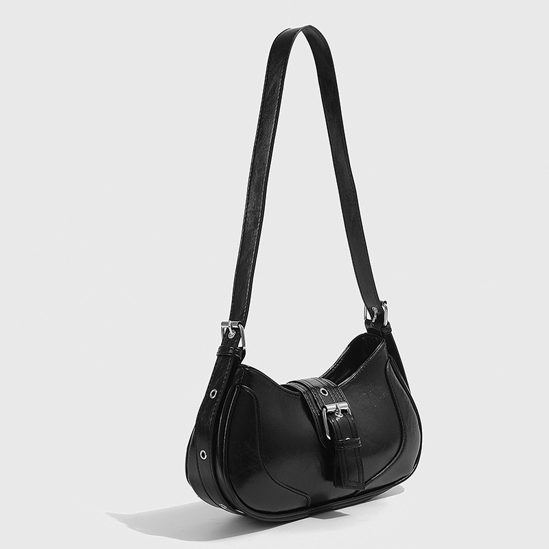 Borsa a tracolla da ascella elegante e versatile con texture Baguette, nuova di zecca, 2025 da donna_voghion.com