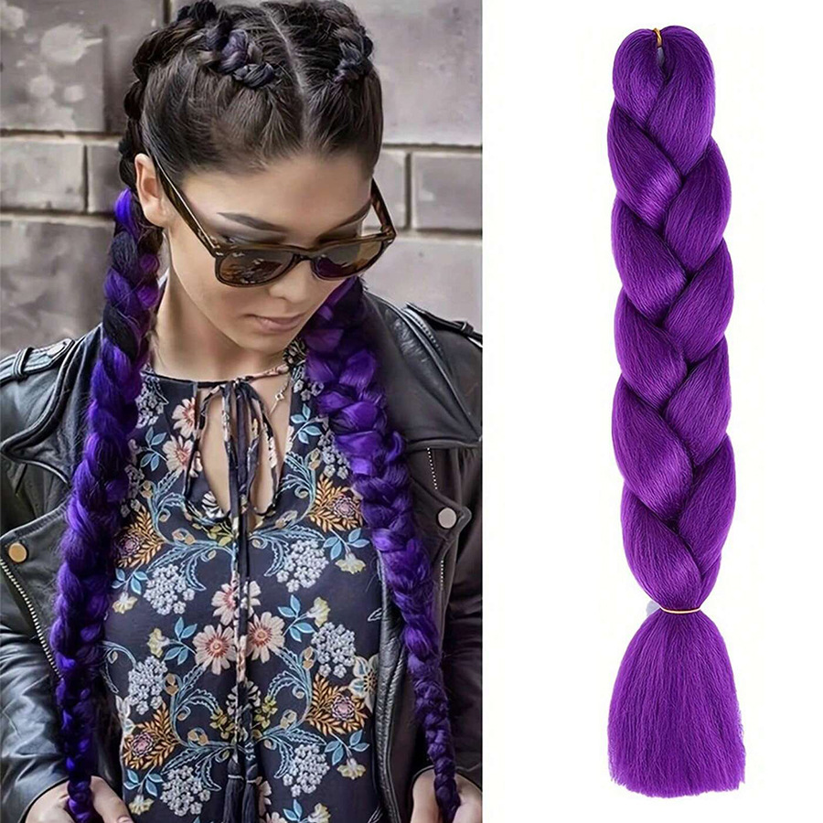 Trenzas Africanas Sintéticas de Fibra de Alta Temperatura para Crochet image 41