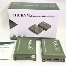 3km Fiber KVM HDMI Extender ��˙C ���w�DHDMI���L�����厧USB