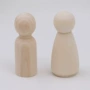 儿童彩绘原木色55mm小木人
