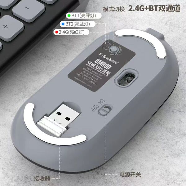 Mute wireless mouse