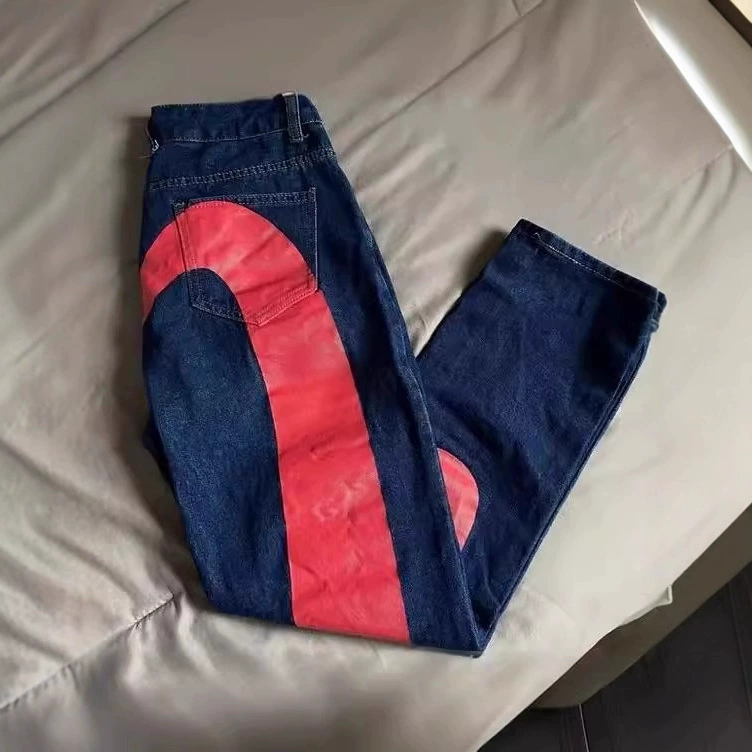 2024 Новый стиль Y2K ретро хип-хоп тренд прямые джинсы для пар повседневные дикие джинсы