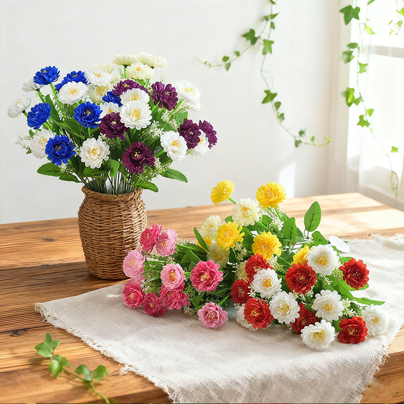 사진 화면 공장 도매 14 Echinacea 야외 화단 장식 안뜰 정원 꽃꽂이 눈 연꽃 소매 꽃