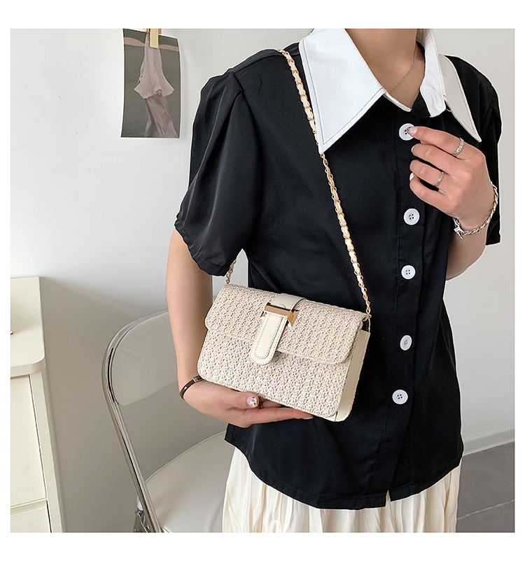 Small Straw Square Bag display picture 4