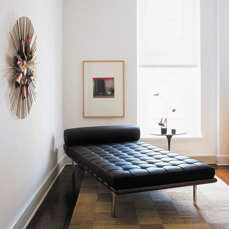 Barcelona cama Barcelona Couch sala de estar sillón reclinable casual sofá perezoso silla de cuero moderna