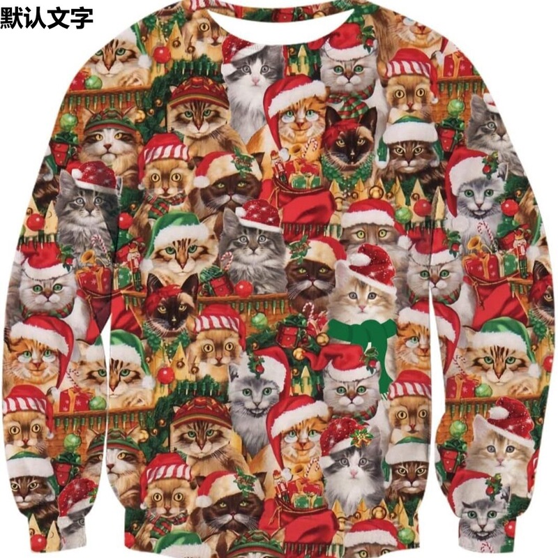 2025 New Fashion Ugly Christmas Crew Neck Sweatshirt with 3D Printed Graphics, Long Sleeve, Available for Dropshipping 2025 New Fashion Ugly Christmas Crew Neck Sweatshirt with 3D Printed Graphics, Long Sleeve, Available for Dropshipping