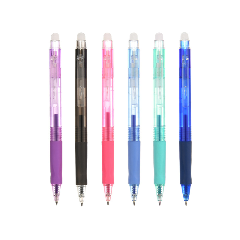 Presione el bolígrafo borrable personalizado 0.7mm azul cristalino fricción térmica borrable magia borrable LOGO bolígrafo personalizado