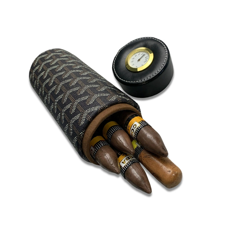 Набор для сигар с увлажнением, кедровый интерьер, специальный гигрометр, для хранения сигар, увлажняющий контейнер