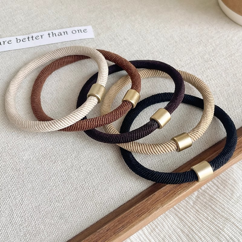 Liga de cabello 2025 – banda elástica de cuero duradero, alta gama, estilo sencillo y buena elasticidad
