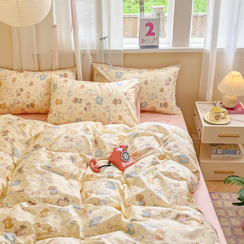 강아지 가족 (핑크)